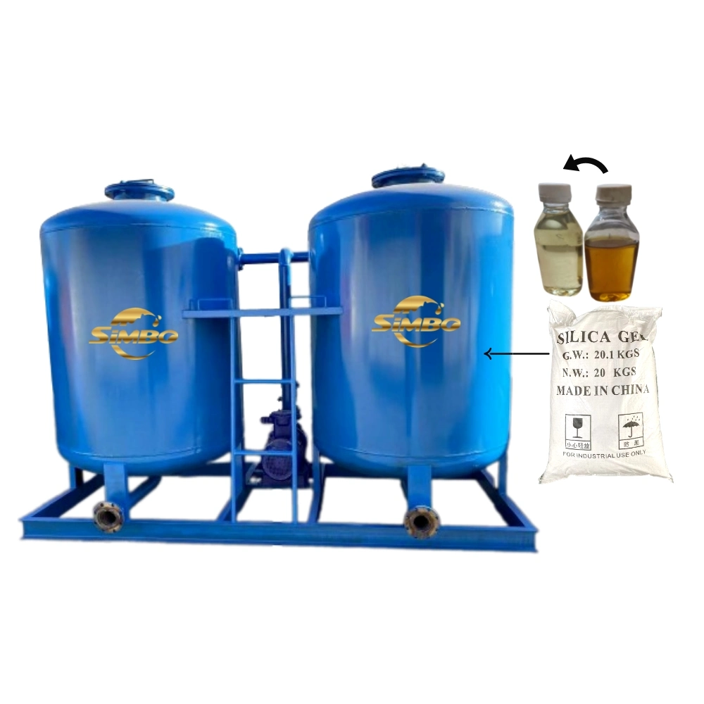 China Double Filter Tank Oil Purification Machine Inside Fill Silica Gel