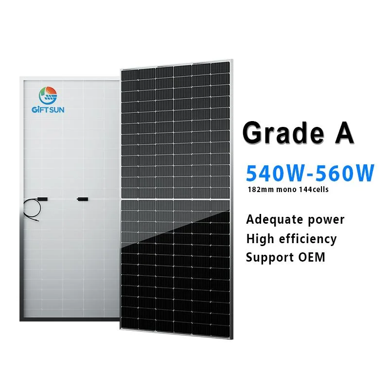 Painel Solar de Venda a quente, meia célula, 30 anos de garantia 540W 550 W 560W painéis transparentes preço Painel Photovoltaique