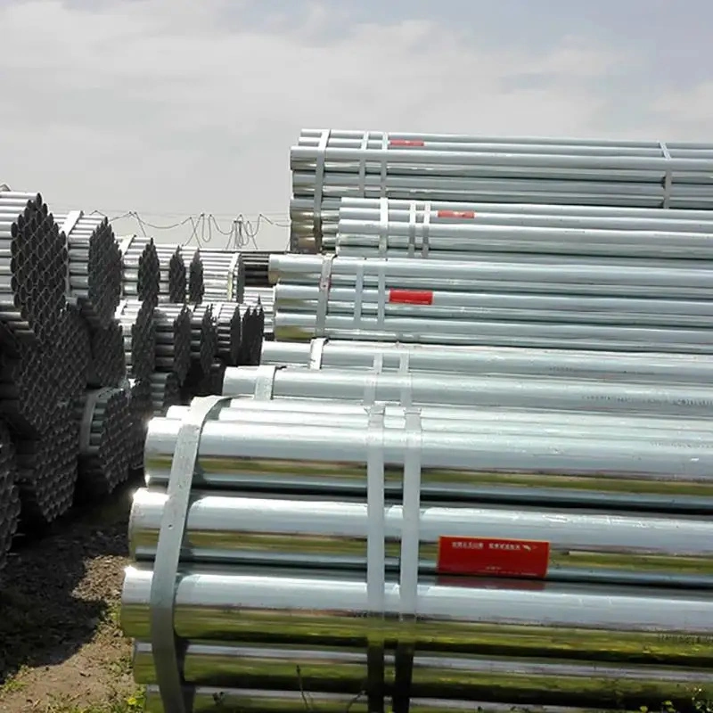 Tubo de acero redondo galvanizado DIP caliente tubo pregalvanizado para Tuberías de construcción
