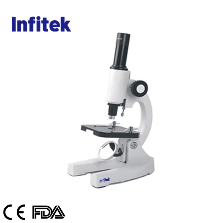 Infitek 100X-1600X Monoculaire Microscope Microscope avec d'enseignement aux étudiants CE FDA