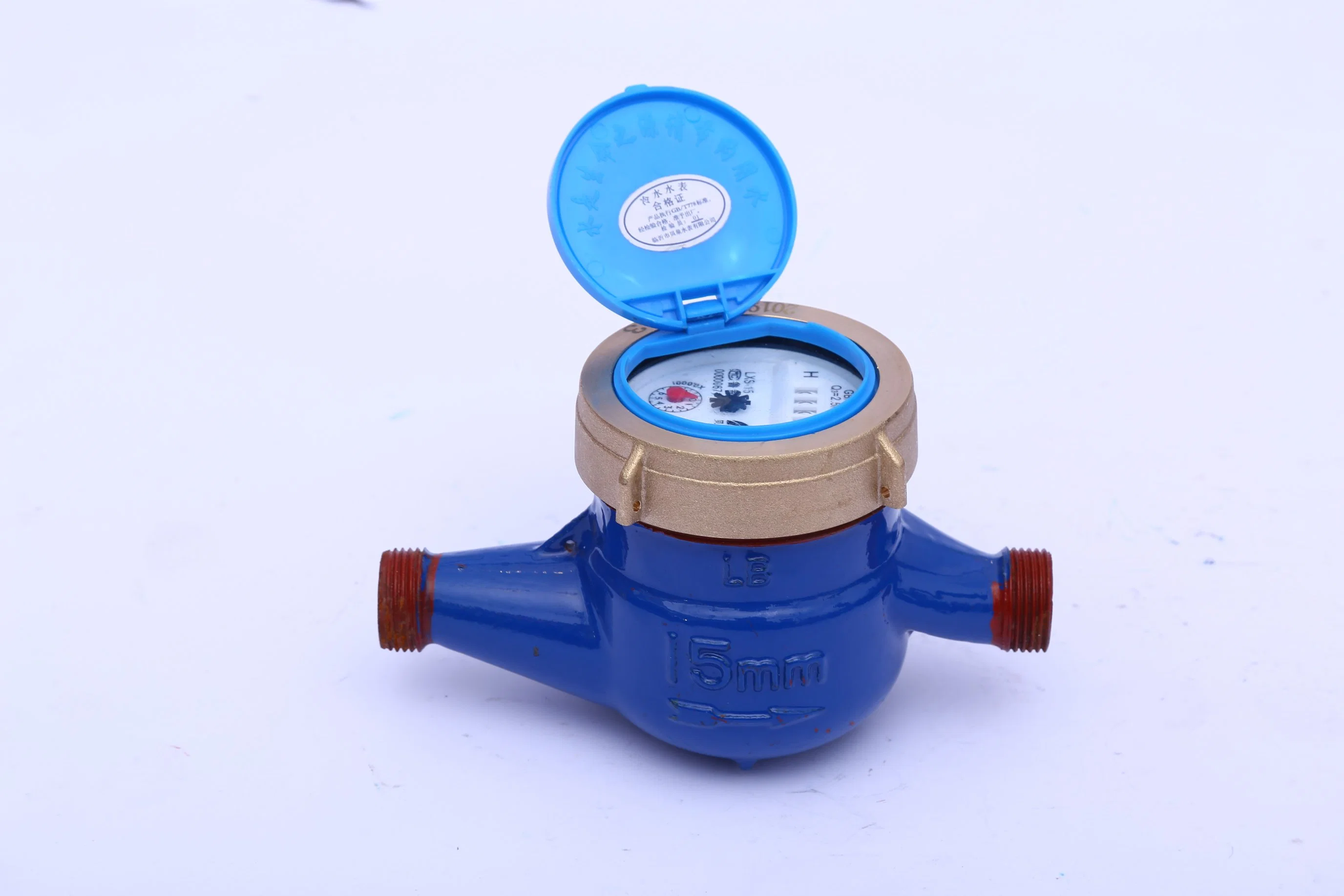 DN15 DN20 Household Multi-Jet Type High Sensitivity Brass Iron Digital Cold Water Flow Meter Instrument