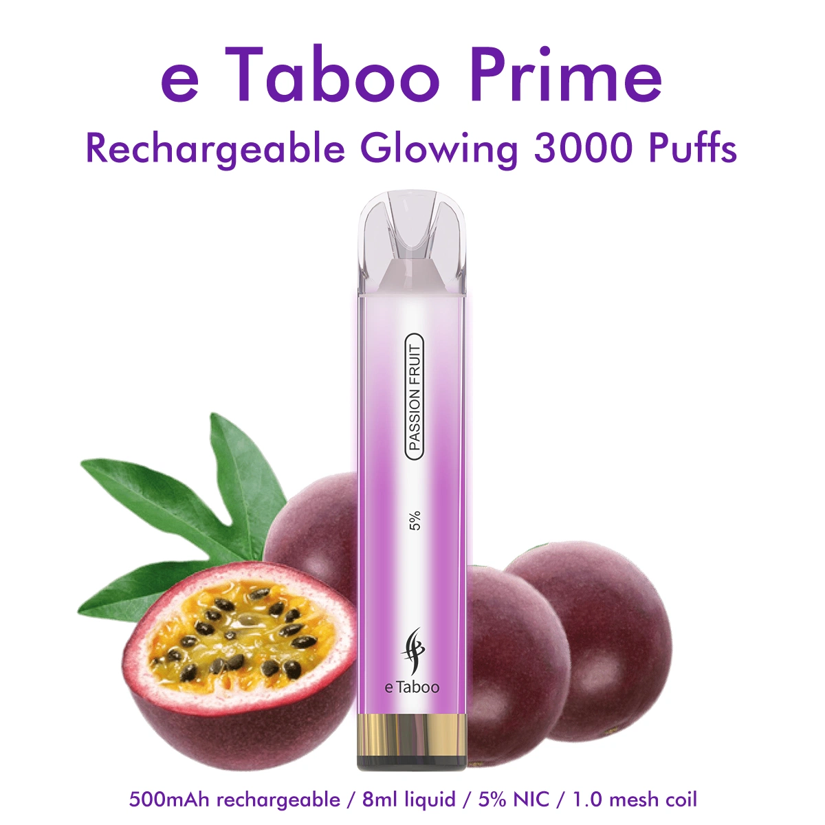 Wholesale Price Disposable Vape 3000 Puff Etaboo Prime LED Light Glow Electronic E Cigarette