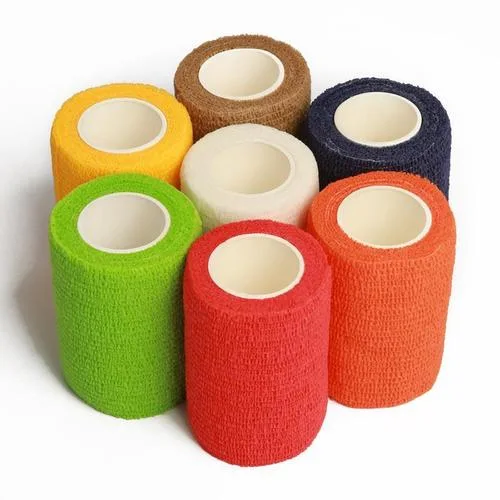 PP Nonwoven Cohesive Elastic Bandage Latex and Latex Free Adhesive Self-Adherent Wrap Stick to Itself