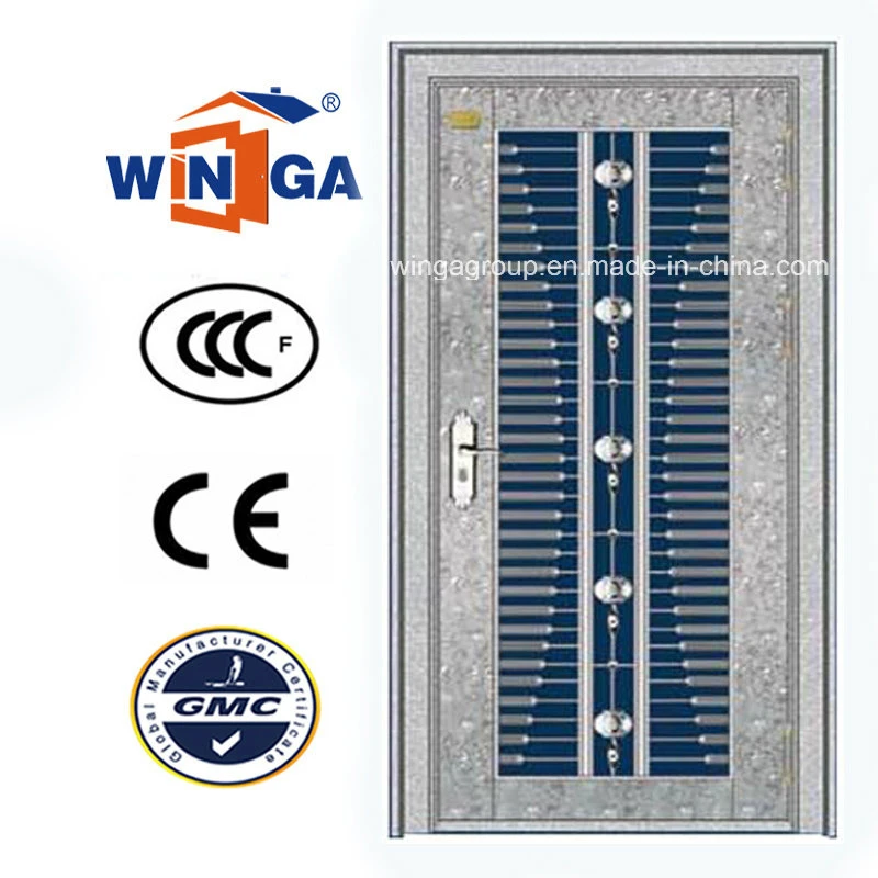 304 Stainless Steel Material Exterior Steel Security Glass Door (W-GH-25)