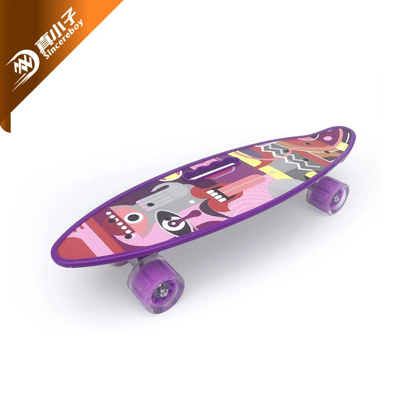 لوحة السمك البلاستيكية Retro Cruiser Skateboard