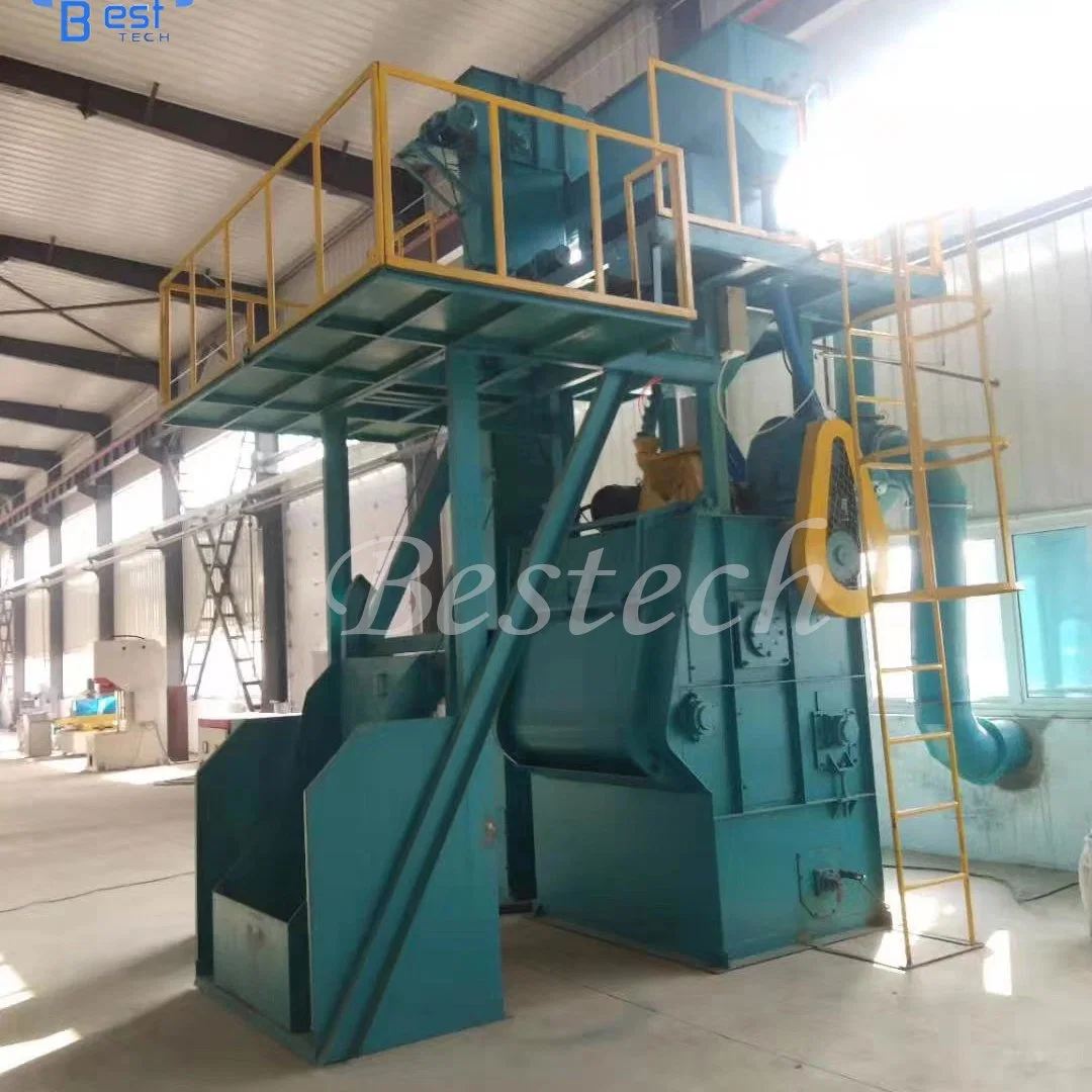 Q3220 Casting Spring Bearing Shot Blasting Machine with Crawler Belt