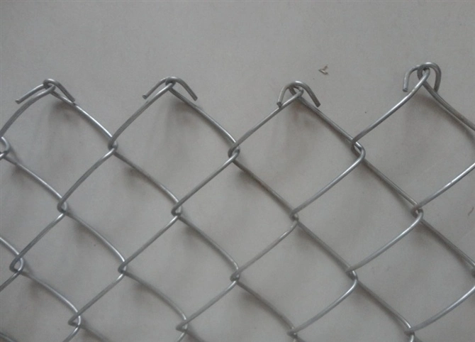 9 Gauge 5*5cm 6 FT Galvanized Diamond Mesh Wire Chain Link Fence