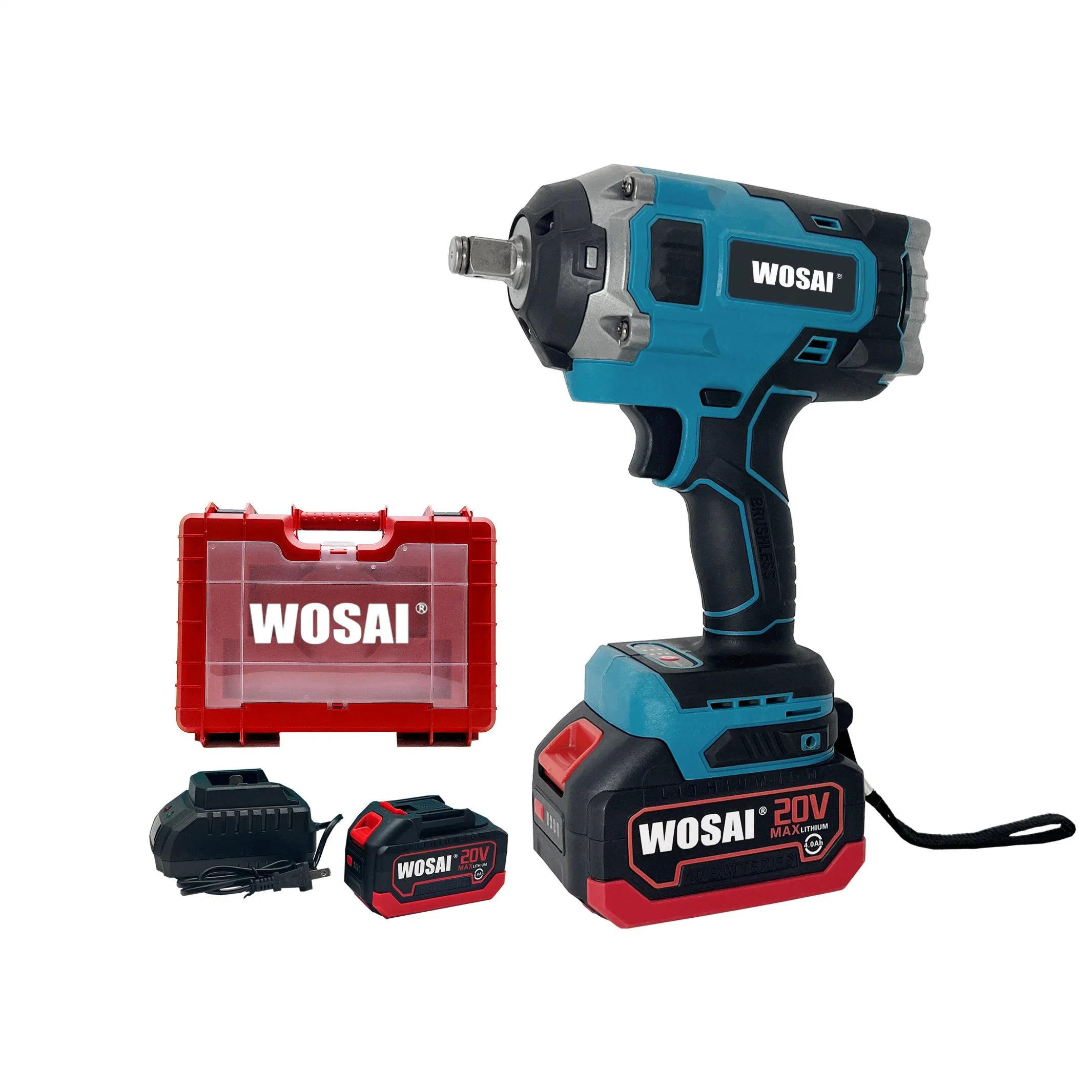 Wosai Home Use Handheld 20V 850nm Multi-Function High Torque Electric Impact Brushless Wrench