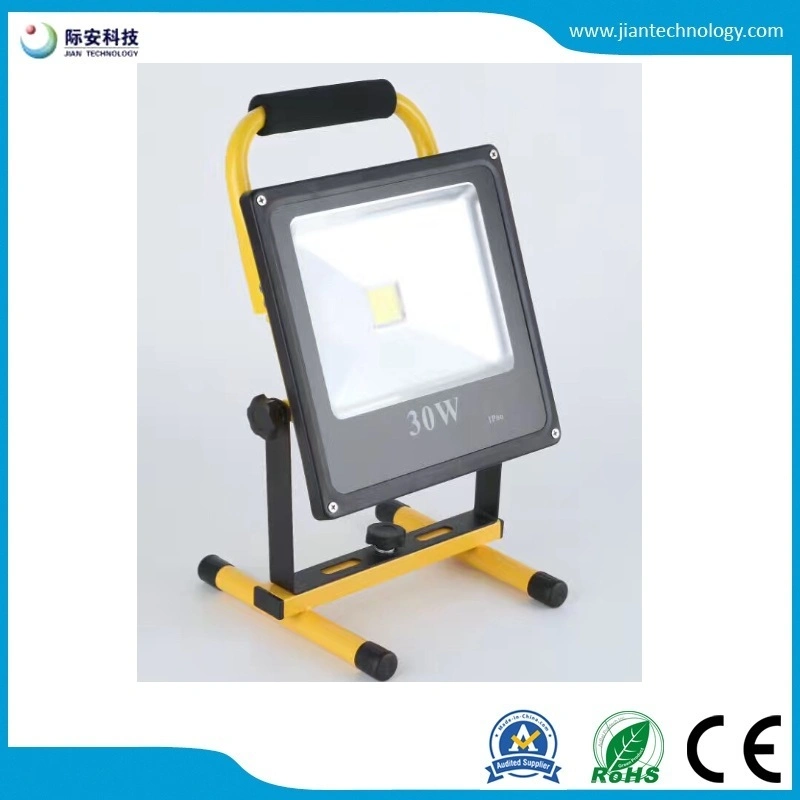 20W LED Portable Spotlight 3000lm Super Bright LED Work Light Rechargeable for Outdoor Camping Lamp