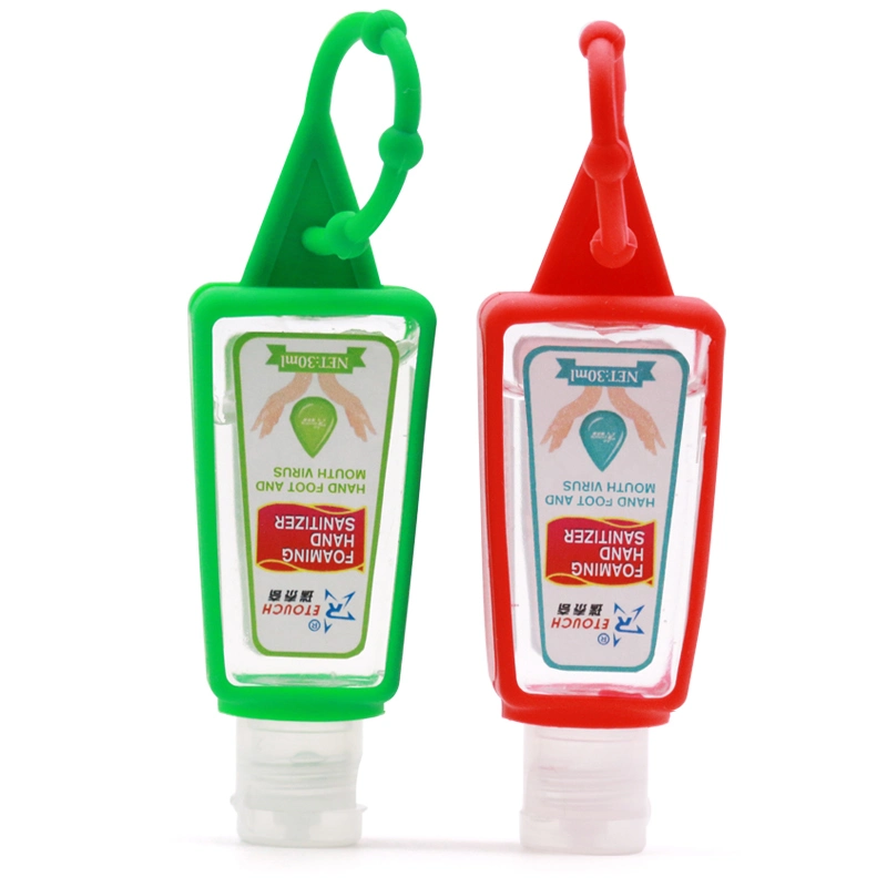 30ml 60ml Mini School Cartoon Silicone Hand Sanitizer Gel