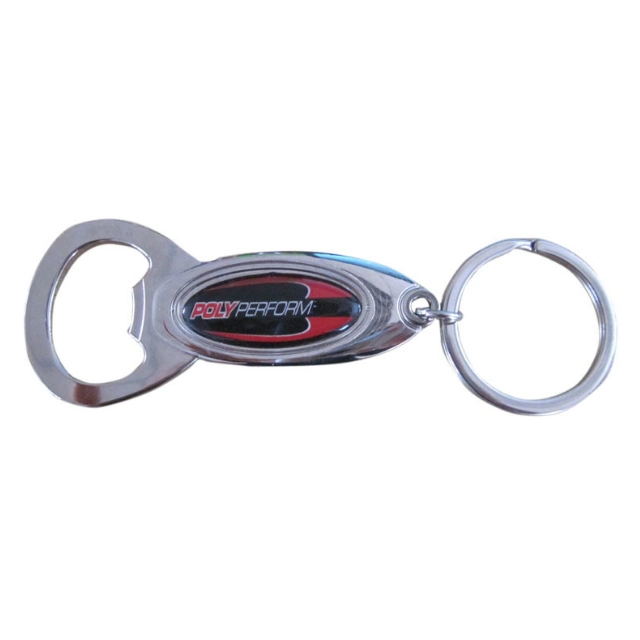 Custom Logo Bottle Opener with Keychain Attachment (YB-BO-07)