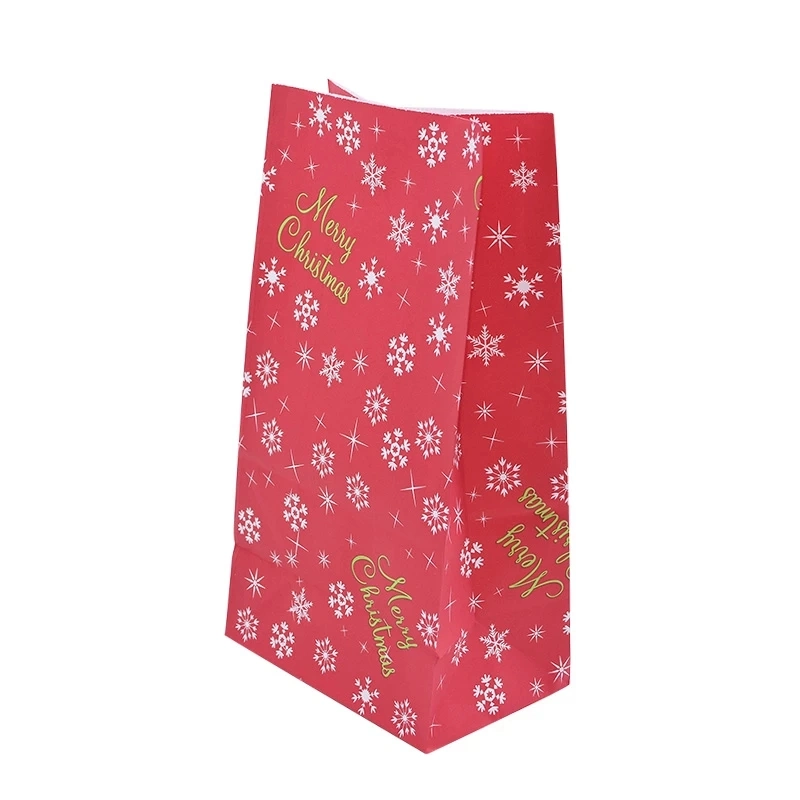 High quality/High cost performance  New Design Christmas Pattern Gift Food Paper Bag