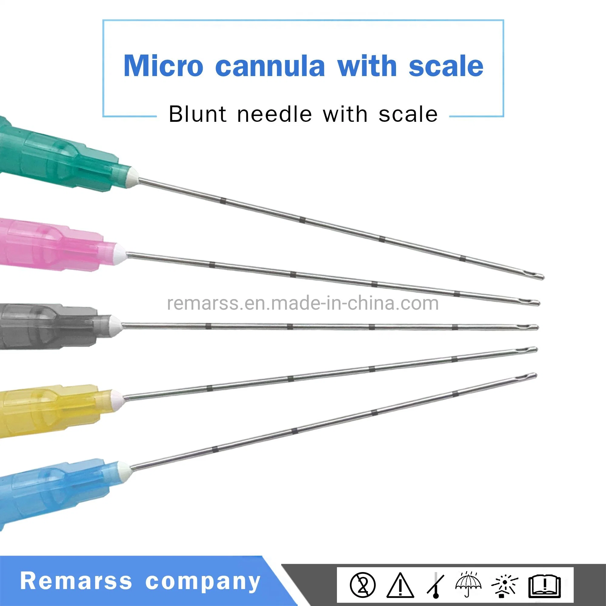 Manufacturer Supplies All Sizes of Disposable Medical Trocar Sterile Miniature Blunt Tip Trocar Dermal Injection