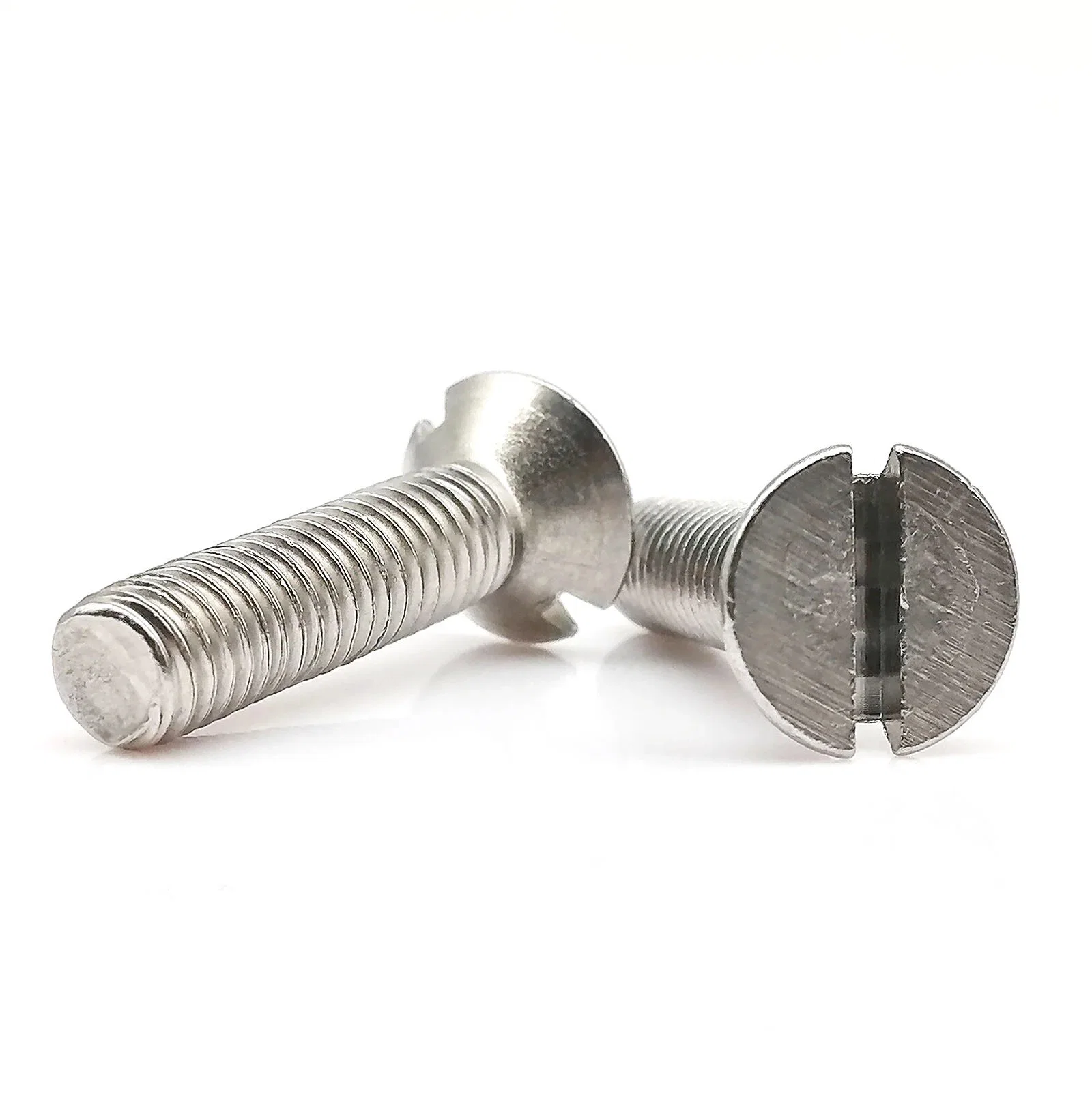 Stainless Steel Metric Threaded Slotted Screw Flat Countersunk Head Machine Screw Bolt