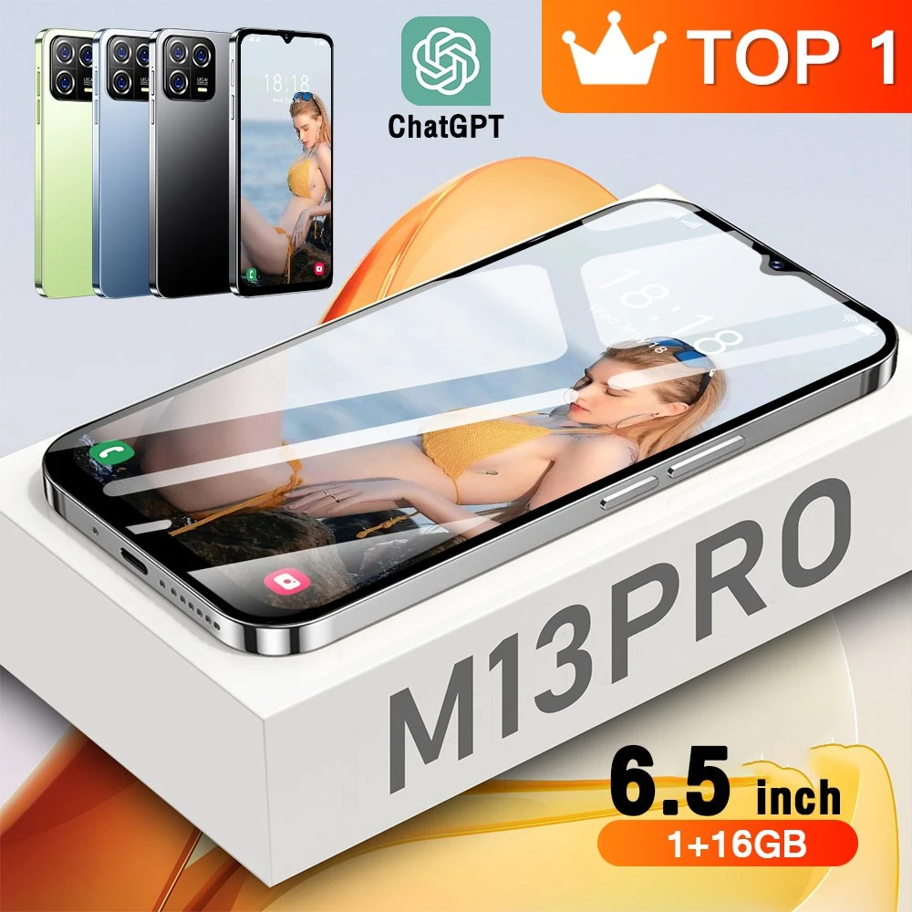 Wholesale/Supplier Factory OEM/ODM M13 PRO Smartphone 1GB/16GB 6.5 Iinch Android 8.1 Mobilephone