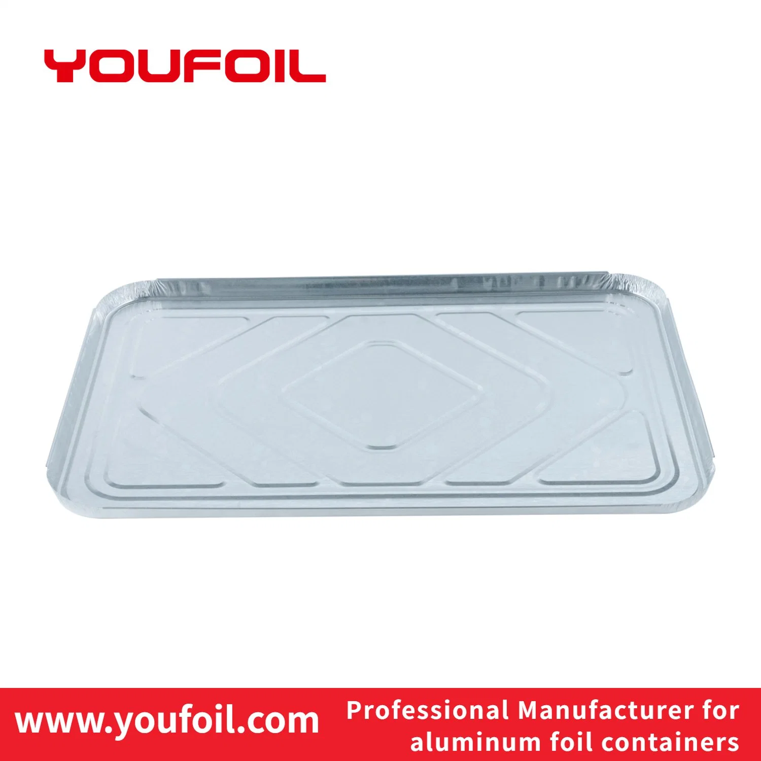 Half Size Aluminum Foil Container Lid Cover for Disposable Food Pan