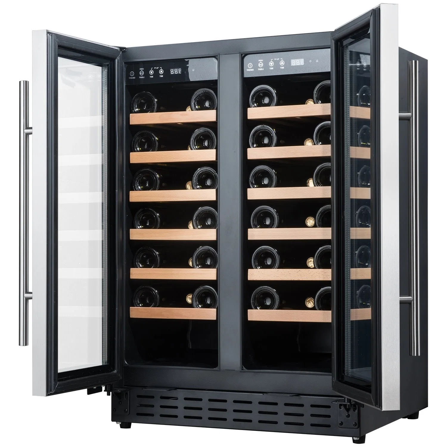 Wholesale/Supplier Wine Refrigerator Furniture 42-Bottle Compressor Wine Cooler Barrel Fridge