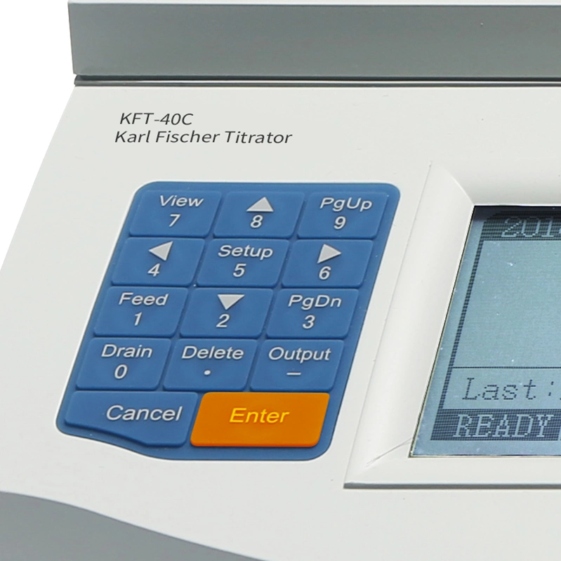 0,1 mg~250mg 0,1 mg Titre détection Coulometer titration KF