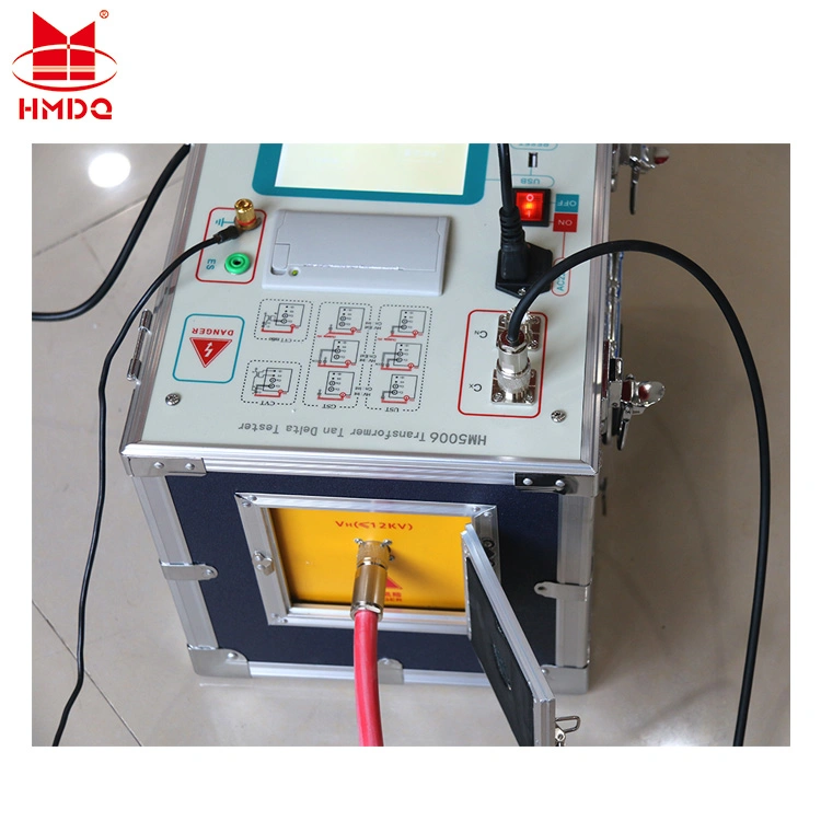 Prueba de Delta de color marrón del sistema de diagnóstico de aislamiento del transformador de salida de 10kv Dieelctric Probador de Factor de potencia y la capacitancia de la tangente de pérdida de Tester