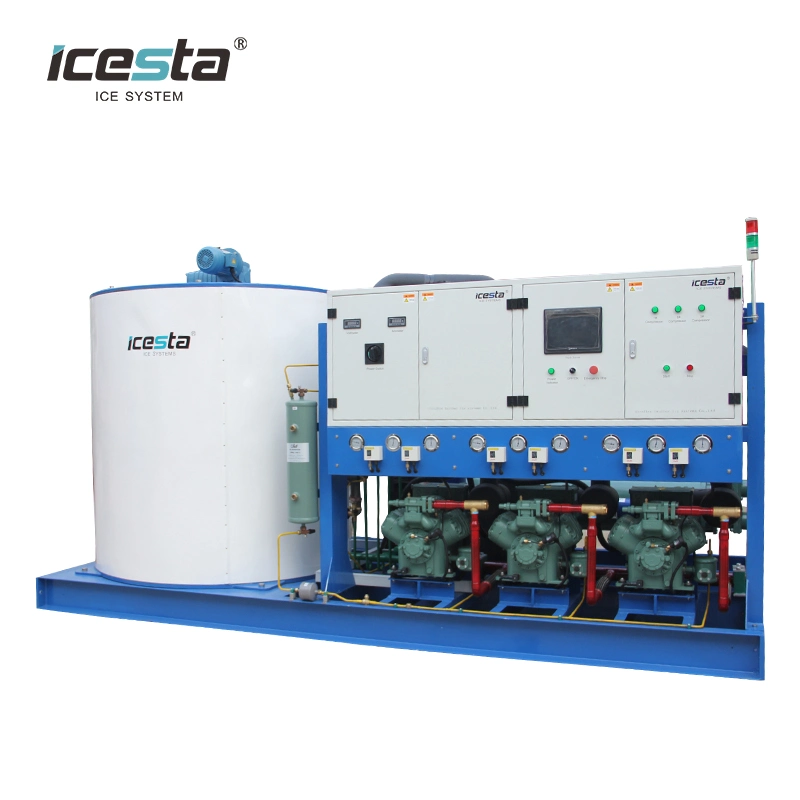 Hot Sales 1t 5t 10t 20t 30 Tons Ammonia Refrigeration System Industrial Ice Flake Machine for Fish