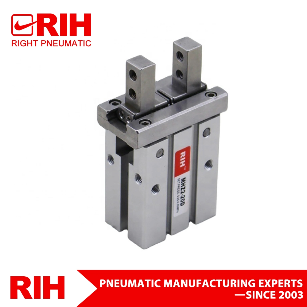 Tiempo de servicio larga MHz2 Series en paralelo tipo clip de la mano de dedos neumáticos cilindro de aire