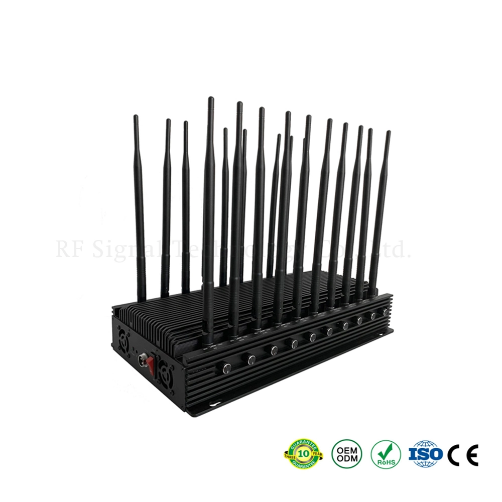 RF Signal Desktop Bands Universal GPS WiFi Mobile Phone 50-150 Meters Signal Jammer