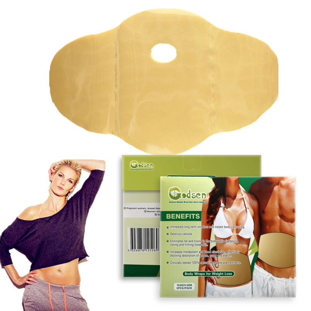 Slim Belly glamoroso Detox Productos envolturas corporales para el parche adelgazamiento