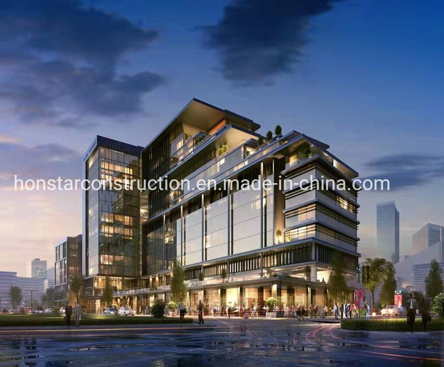 Prefab Steel Structures Shopping Mall Commercial Accommodation Building