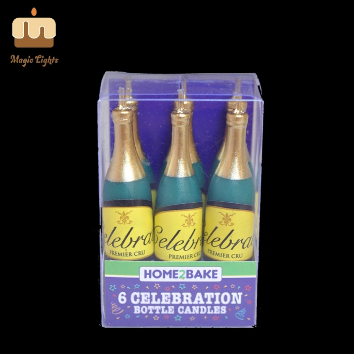 2020 Hot Celebration Use Champagne Bottle Unique Cake Candles