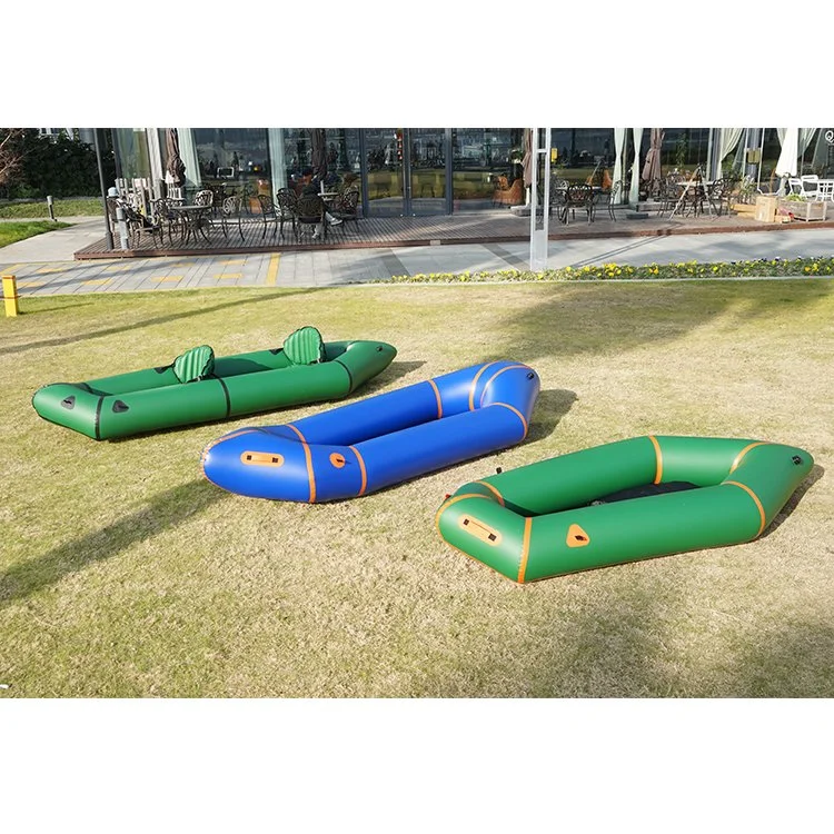 Personalizados fabricante de peso ligero TPU Packraft/ balsa inflable bicicleta Pala Kayak