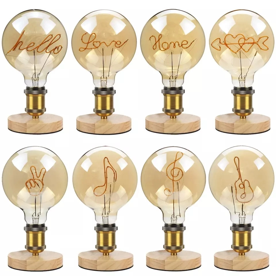 Vela LED Luz de Ahorro de Energía C35 G45 Edison antigüedad decorativa Iluminación Vintage lámpara de lámpara de luz E27 E14 B22 B15 filamento Bombilla de golf