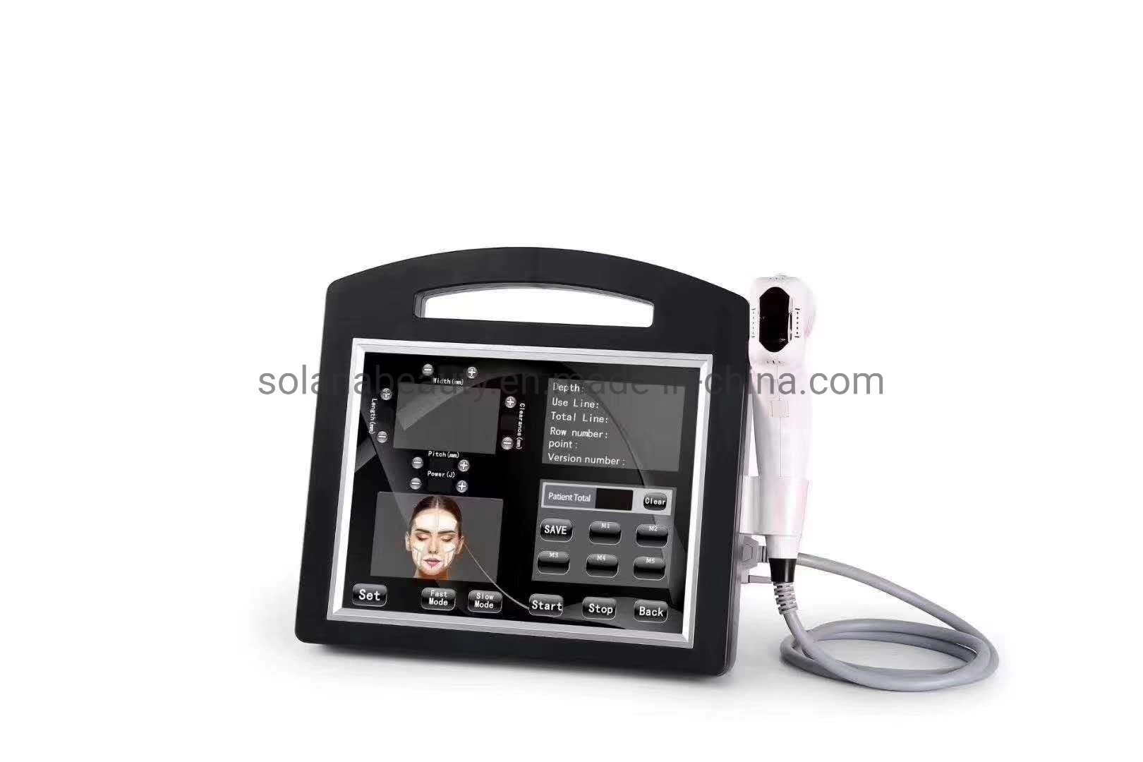 Portable marcação 4D 12 Linhas Hifu Máquina facial para redução de rugas Anti-Aging elevação de mama