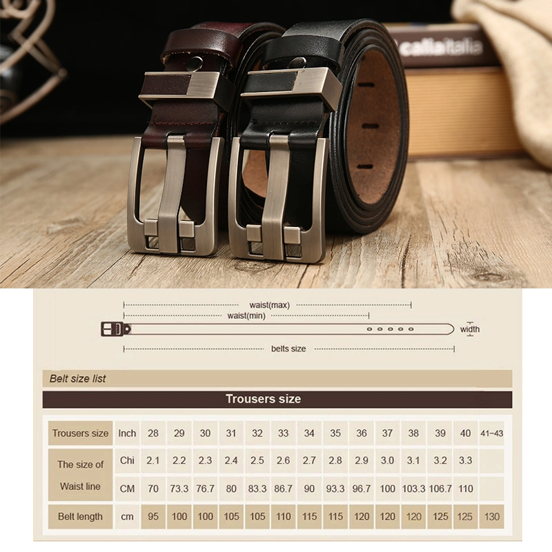 Brand Custom Genuine Leather Belt Man's Automatic Belts for Men