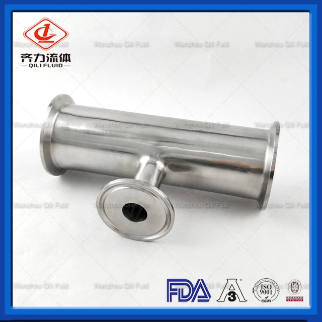 Food Grade Sanitary Stainless Steel Reducing Tee