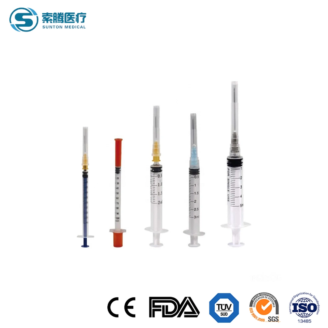 Sunton Tb Syringe China Plastic Steel Syringe Manufacturing 1ml 2ml 5ml 10ml 20ml 30ml 50ml 100ml Metal Luer Lock Tips & Needles Glass Syringe and Accessories