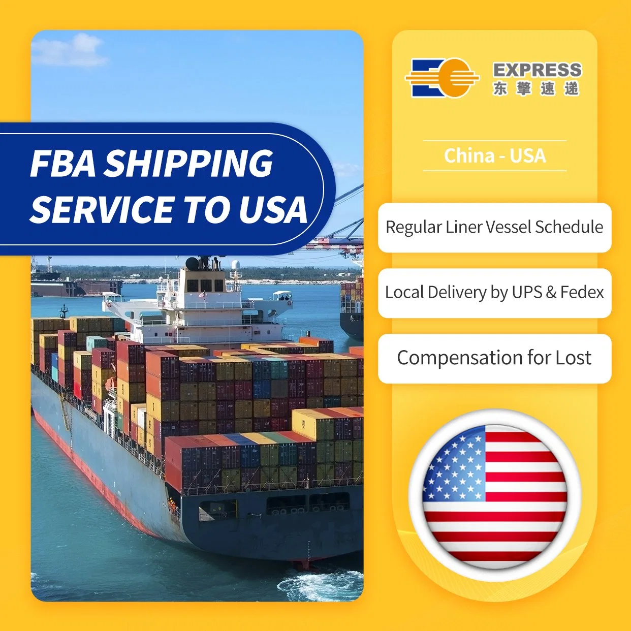 Professional E-Commerce Logistics Parcel Air Freight Express From China to America