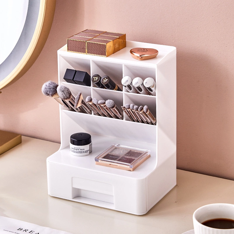 Desk Organizer Multi-Functional Home Office Art Supplies Organizer Storage Box with Drawer