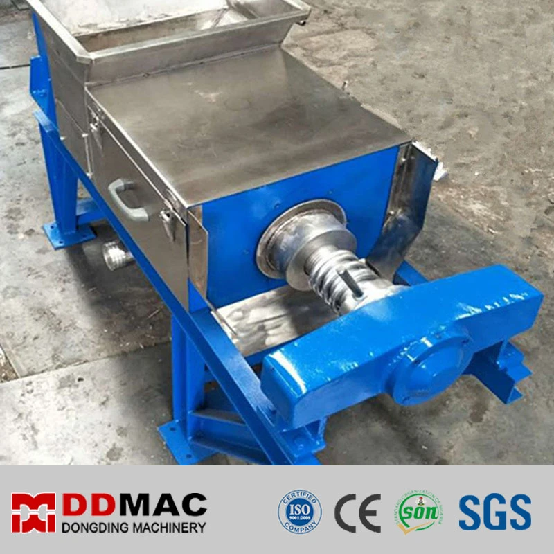 Doble tornillo filtro Prensa Forage Dewatering máquina uva jengibre jugo Extractor