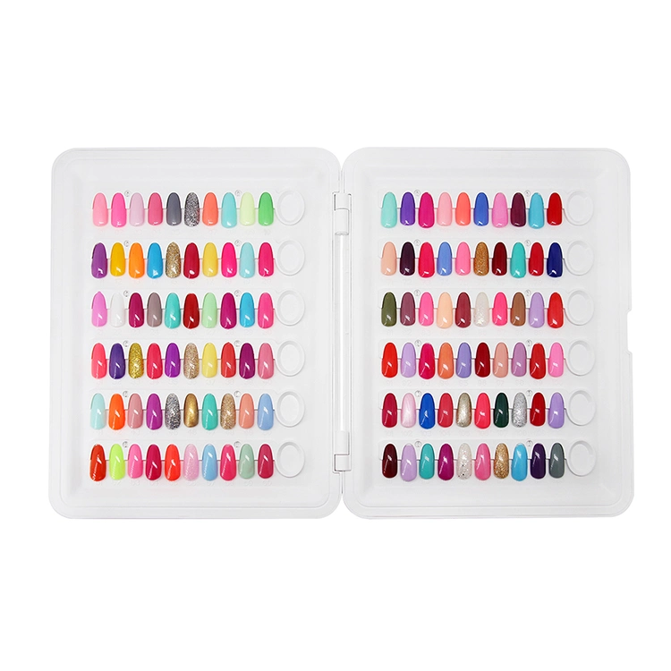 120 Colors Sample Nail Color Chart Display Book Nail Polish Display Book