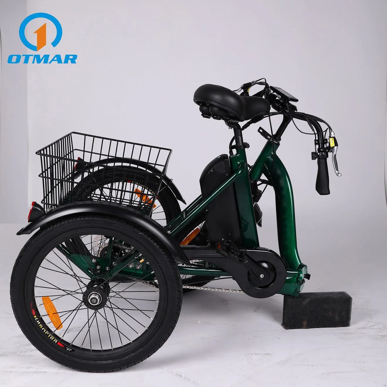 China OEM 20inch Front Drive Elektro Dreirad Mini Reifen drei Rad Elektro City Bike Faltbar 250W Cargo E Trike