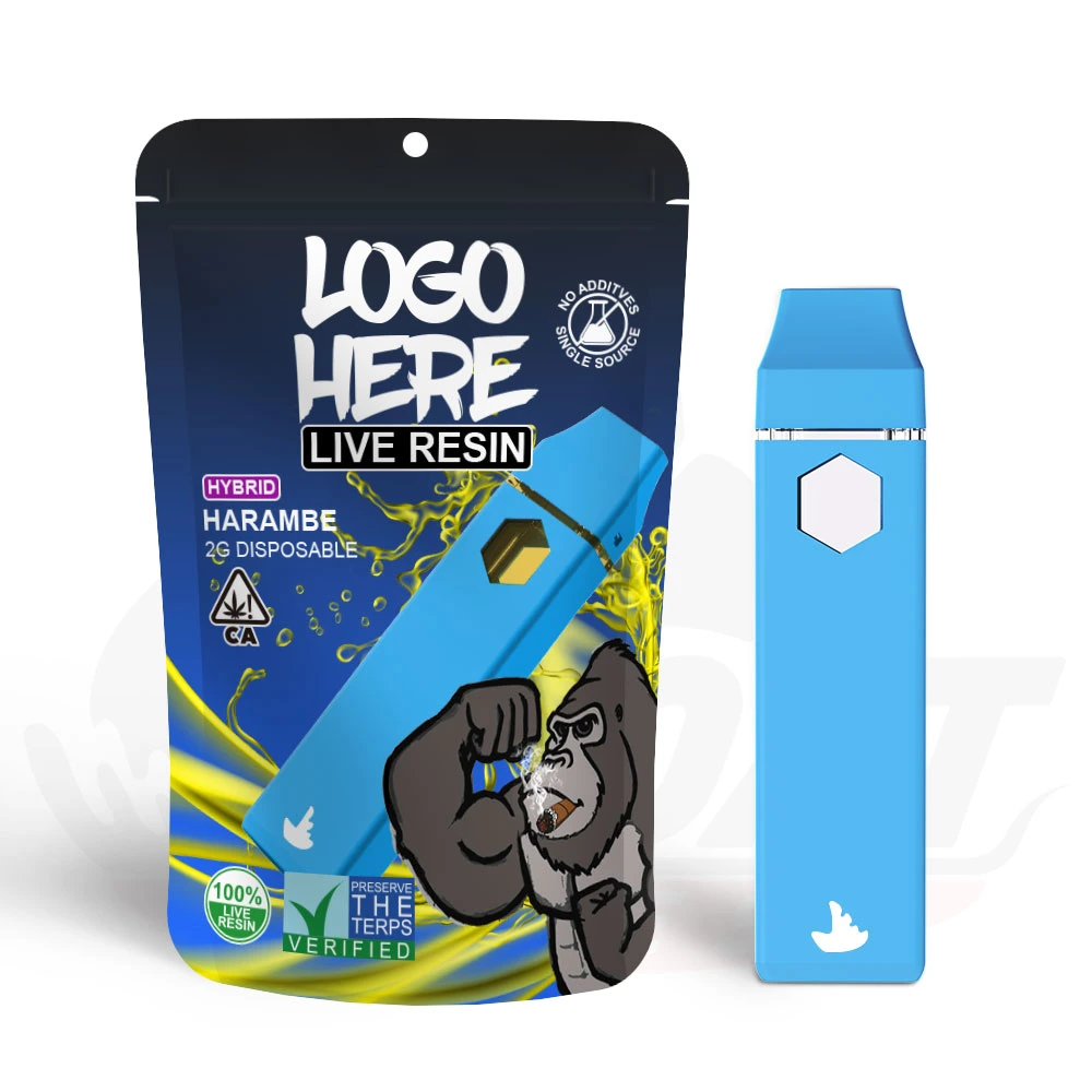 2,0ml 2,0g atomizadores VAPE Pod vacíos con VAPE desechable de embalaje Carga de bobina cerámica tipo C de Pen