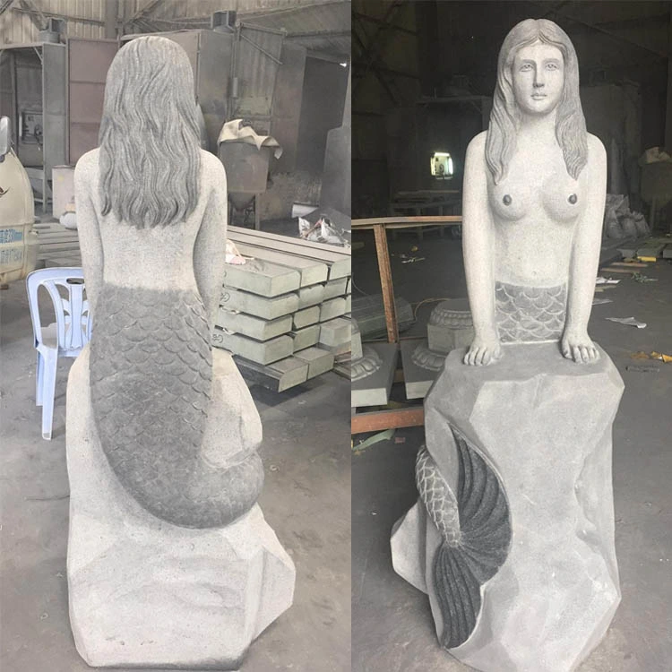 Гранитный камень Figure Carving для сада каменные статуи