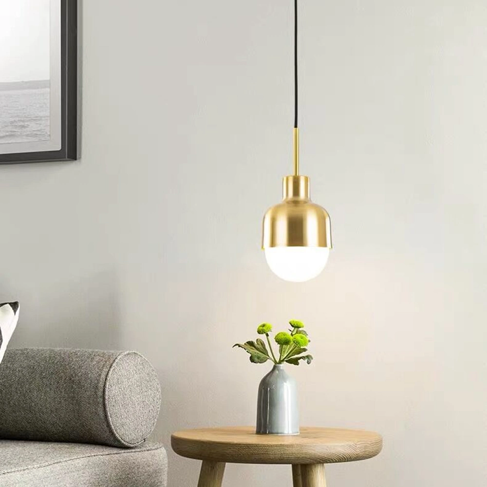 Minimalist Pendant Light Nordic Decoration Ball Lamp for Bedroom Dining Room Gold Pendant Lamp (WH-AP-268)