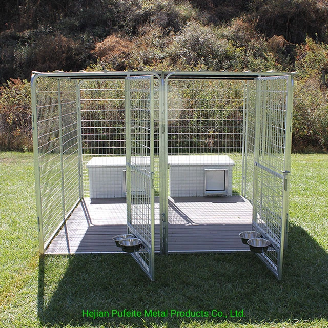 Customized Enclosed Animal Cage Full View Stainless Steel Dog Boarding Kennel