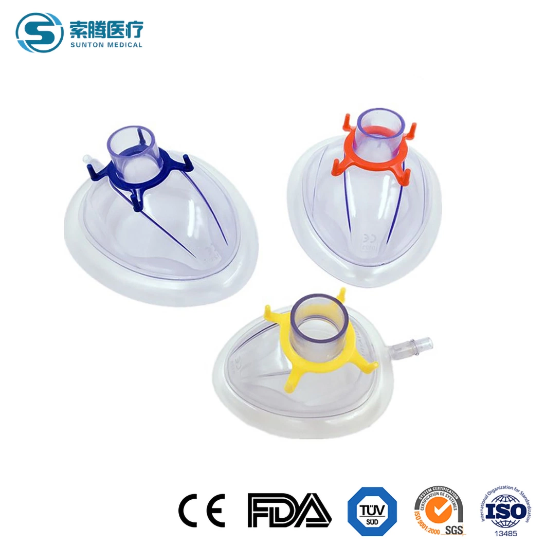 Sunton Sample Available Disposable 200cm Oxygen Tube High-Quality Colorful Soft Silicone China Anesthesia Mask Supplier