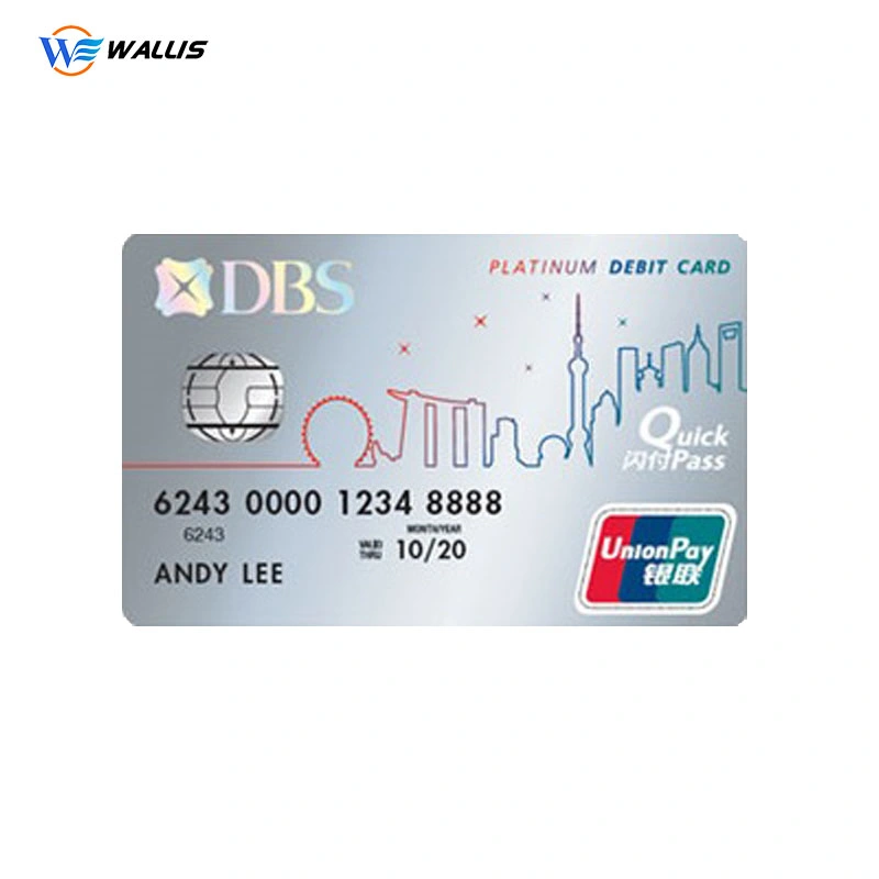 Factory Custom Color Printing Plastic Bank Size Recycled PVC RFID Smart IC Chip Credit Bank Card