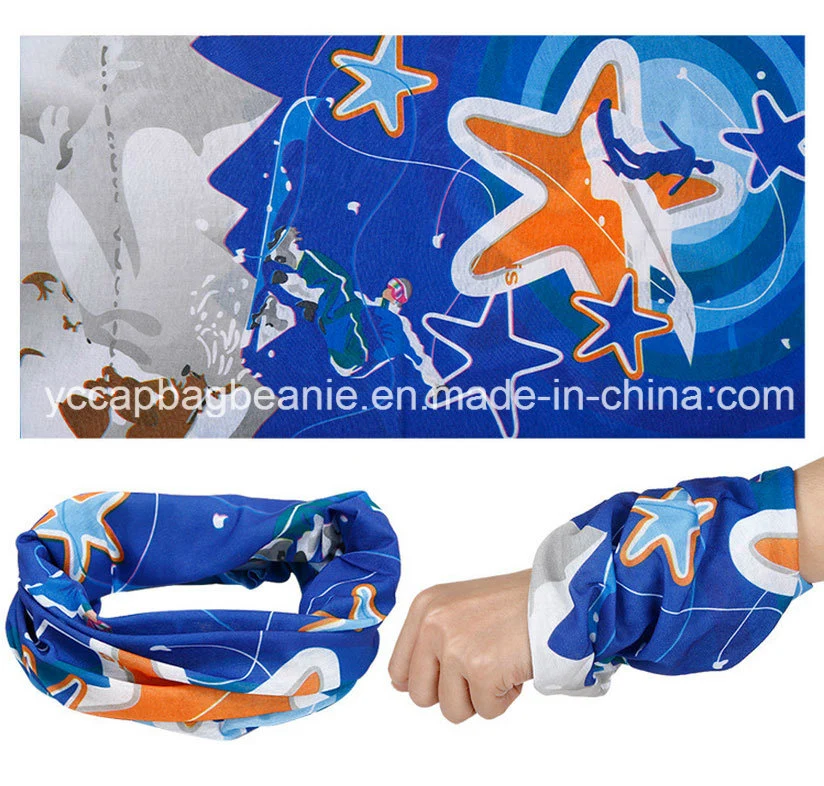 Custom Wholesale/Supplier Promotion Headband Skull Magic Tube Neck Gaiter Multi Headwear Seamless Bandana