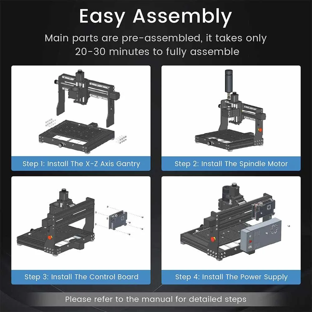 3 Axis Small Hobby Wood CNC Router