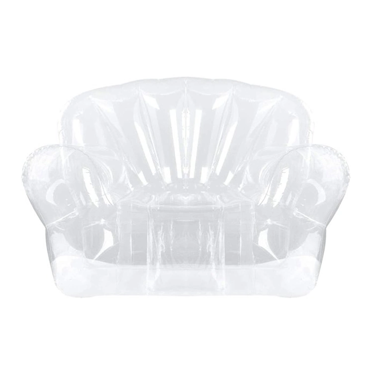 PVC Canapé Transparent Pliable pour Mobilier de Maison Bureau, Canapé Gonflable à Air.