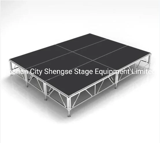 Factory Price Wholesale/Supplier LED Video Wall Aluminum Trusses Simple Easy Install Adjustable Moving Lights Small Platform 1X2m Mobile Stage for Music Concert Events